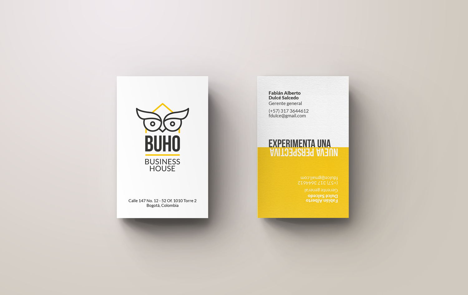 Buho business cards